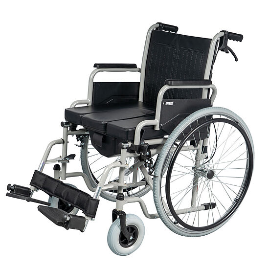 Ratiņkrēsls ar tualetes funkciju 46 cm 