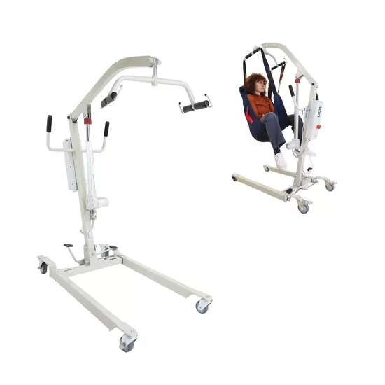 Mobilais pacientu pacēlājs ML40040 līdz 150 kg ar pacelšanas siksnu