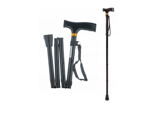 Saliekams alumīnija spieķis ar koka rokturi RF-520