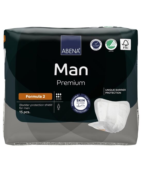 Man Formula 2 vīriešu ieliktnīši urīna nesaturēšanai 15 gb