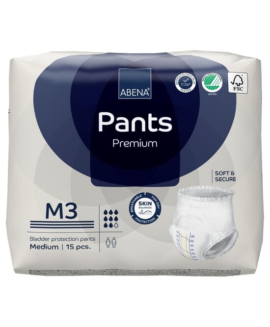 ABENA Pants (Abri-Flex) M3 Premium biksītes urīna nesaturēšanai 15 gb