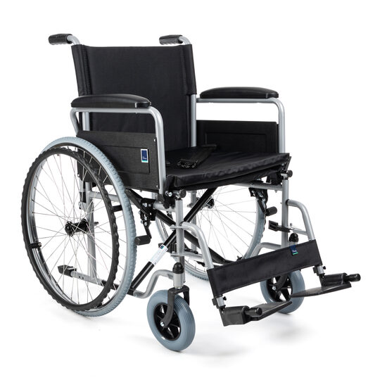 Ratiņkrēsls CLASSIC TIM ar drošības siksnu un mīksto paliktni 43cm 