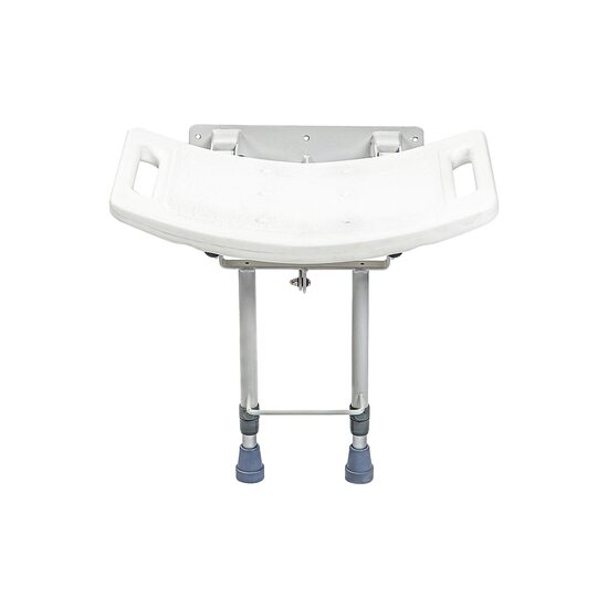 Dušas krēsls stiprināms pie sienas ar atbalsta kājām 01-5105