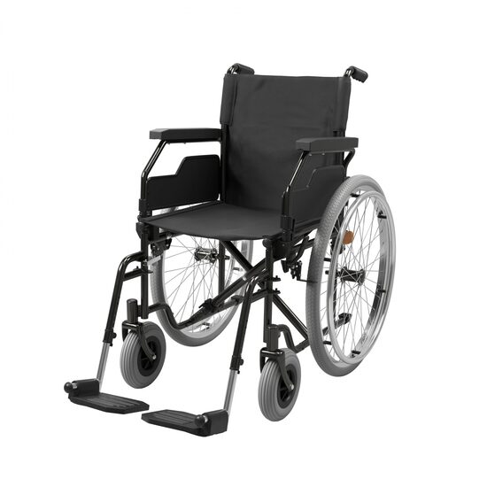 Ratiņkrēsls ar paceļamiem roku balstiem SteelMan start 48 cm