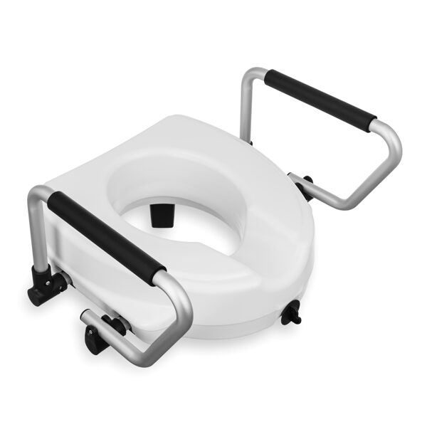 Tualetes poda paaugstinājums ar rokturiem KING-12FA-20 12 cm